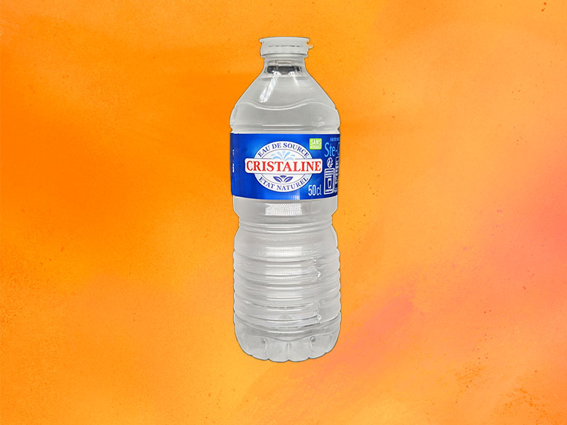 Bouteille d'eau Cristaline pour Polychrone Marseille
