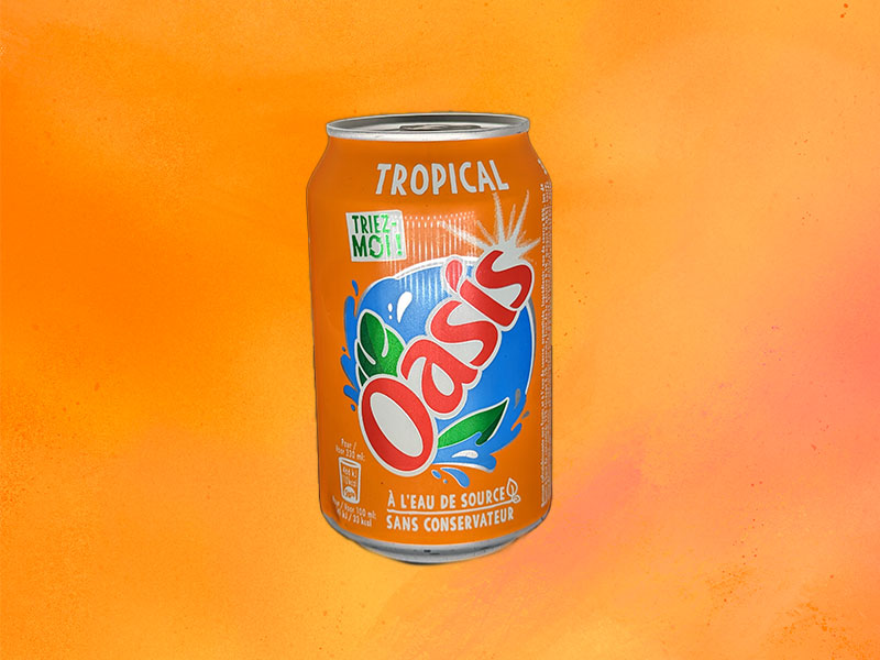 Canette de soda Oasis Tropical par le restaurant Polychrone à Marseille